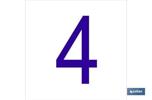 4 Número en glasspack