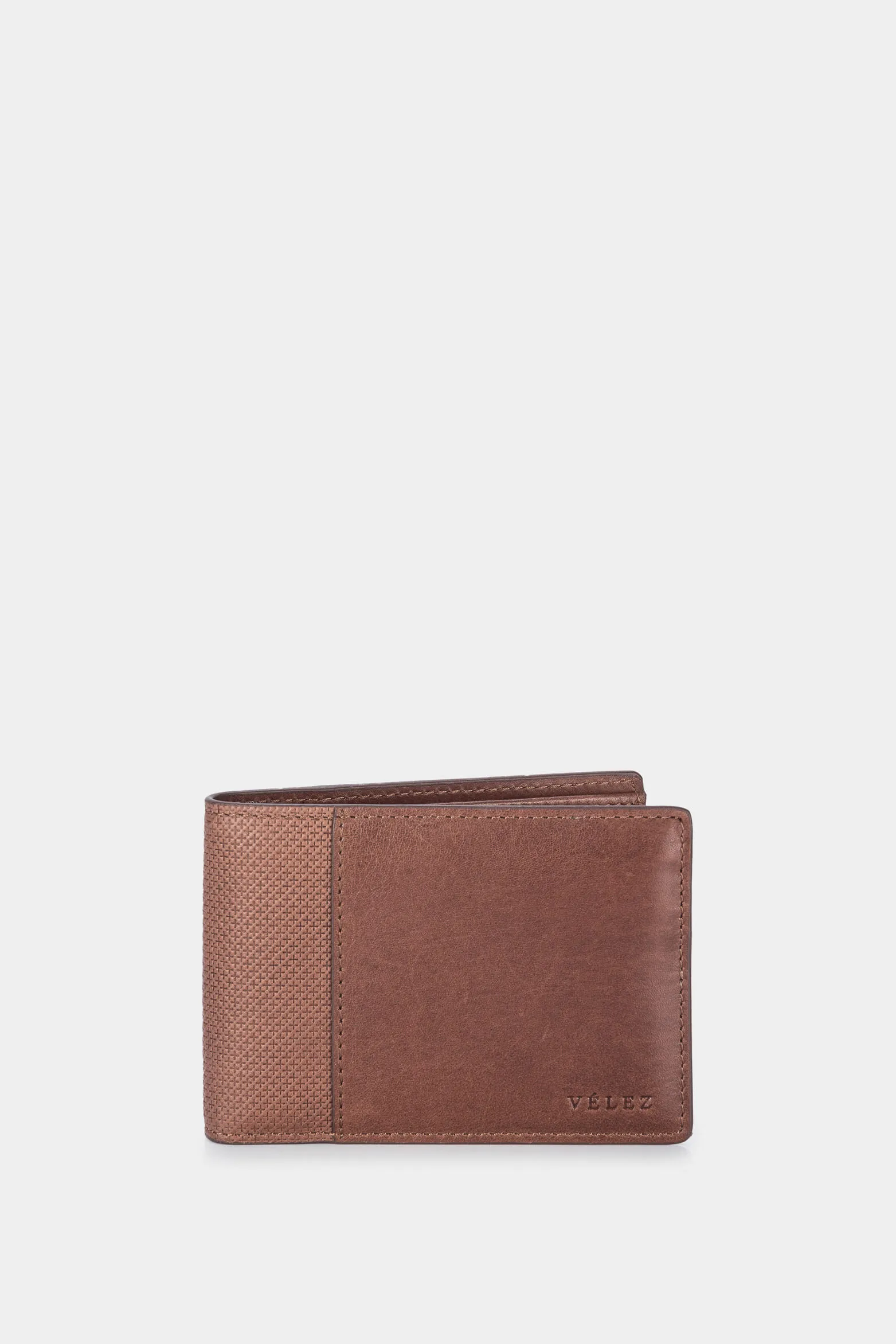 Billetera draco de cuero para hombre mezcla de texturas