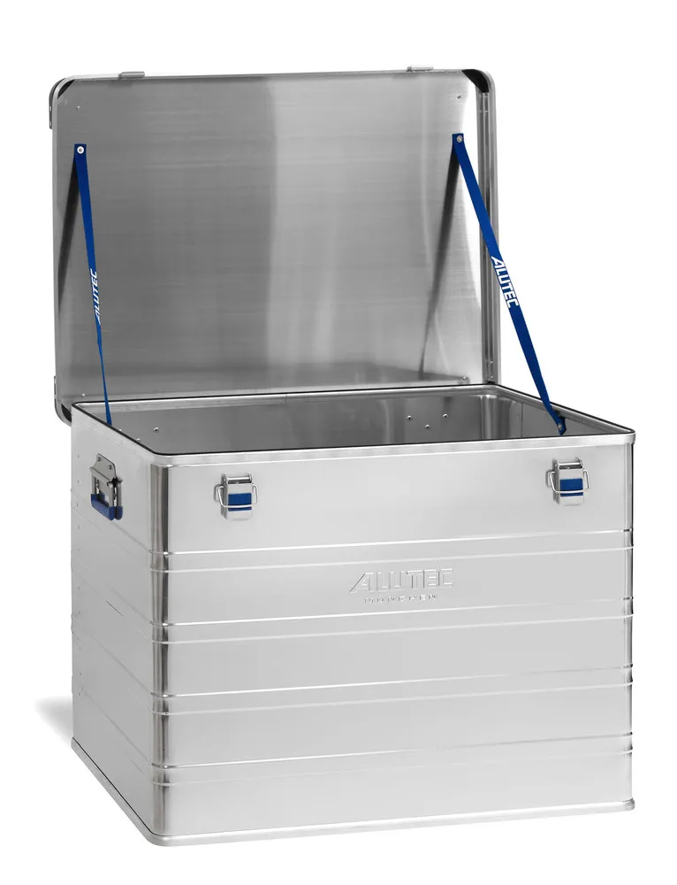 Caja de aluminio Industry, con esquinas para apilado, volumen de 243 litros