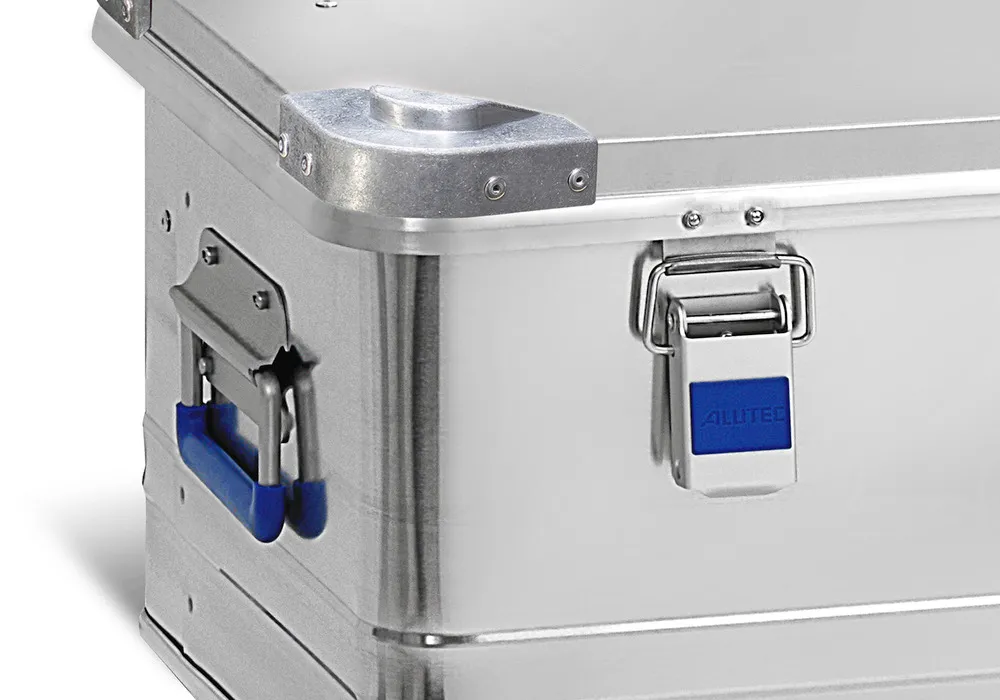 Caja de aluminio Industry, con esquinas para apilado, volumen de 243 litros