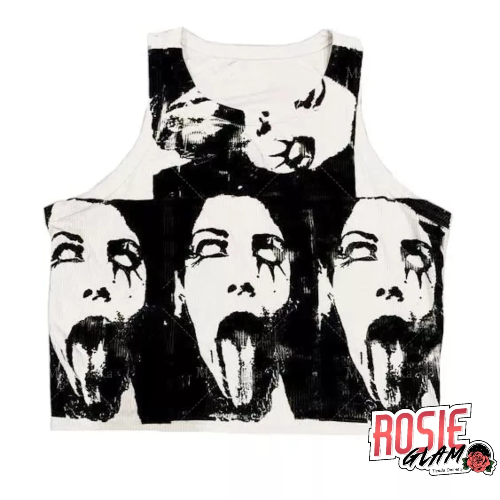 CROP TOP ROCK  ROSIEGLA