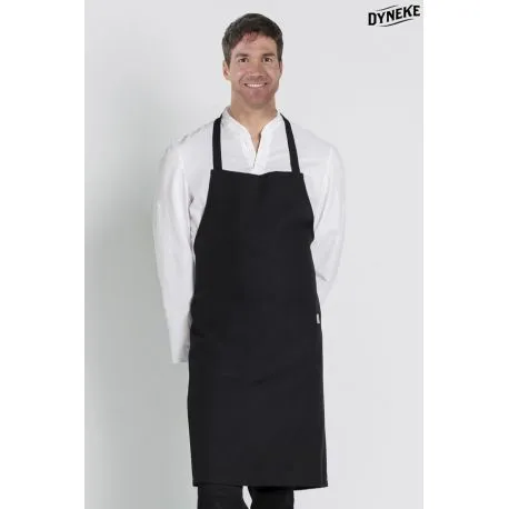 Delantal negro UNISEX 100% Poliester