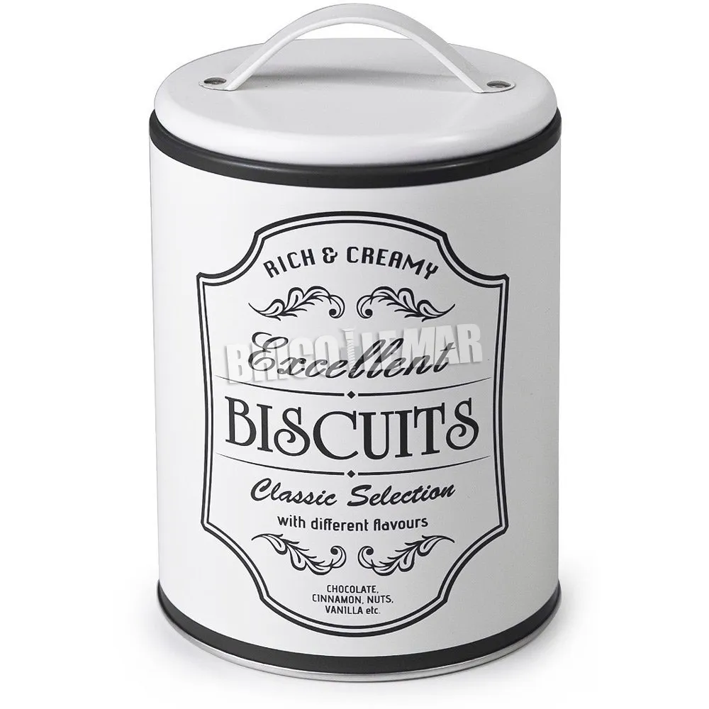 LOTE DE CUATRO BOTES METáLICOS CON ASA CAFéTéAZúCARGALLETAS IBILI WHITE