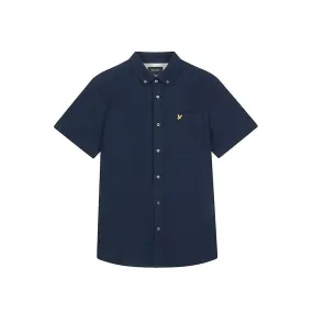 Lyle & Scott para hombre | Sw1800v Camisa de manga corta con textura flameada de algodón