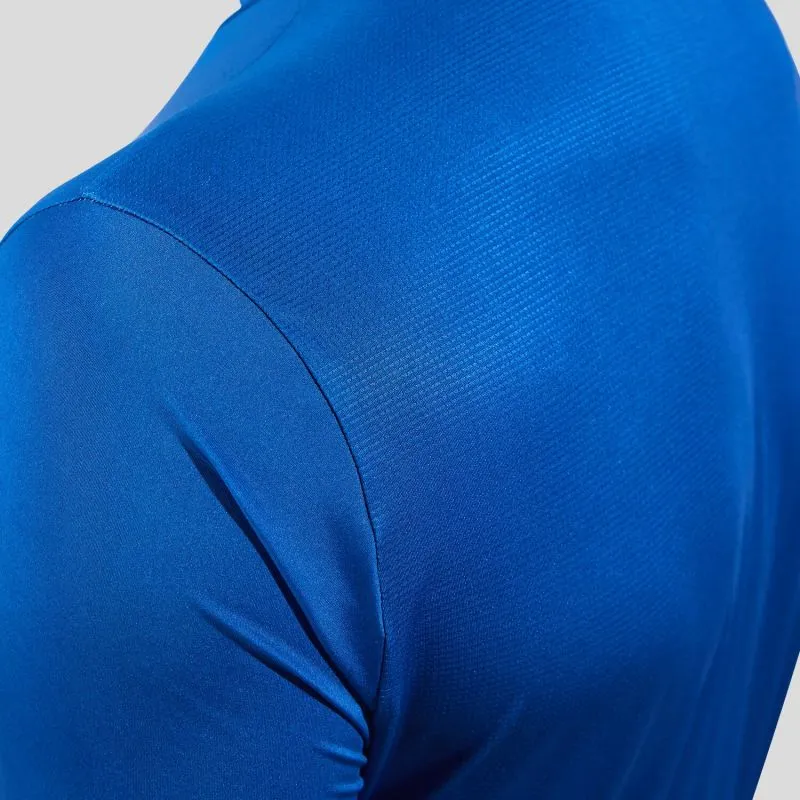 MAILLOT CICLISMO HOMBRE ODLO CAMISETA S/U COLLAR S/S FULL ZIP ZEROWEIGHT CHILLTEC (LIMOGES)