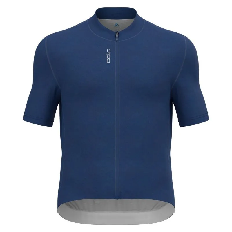 MAILLOT CICLISMO HOMBRE ODLO CAMISETA S/U COLLAR S/S FULL ZIP ZEROWEIGHT CHILLTEC (LIMOGES)