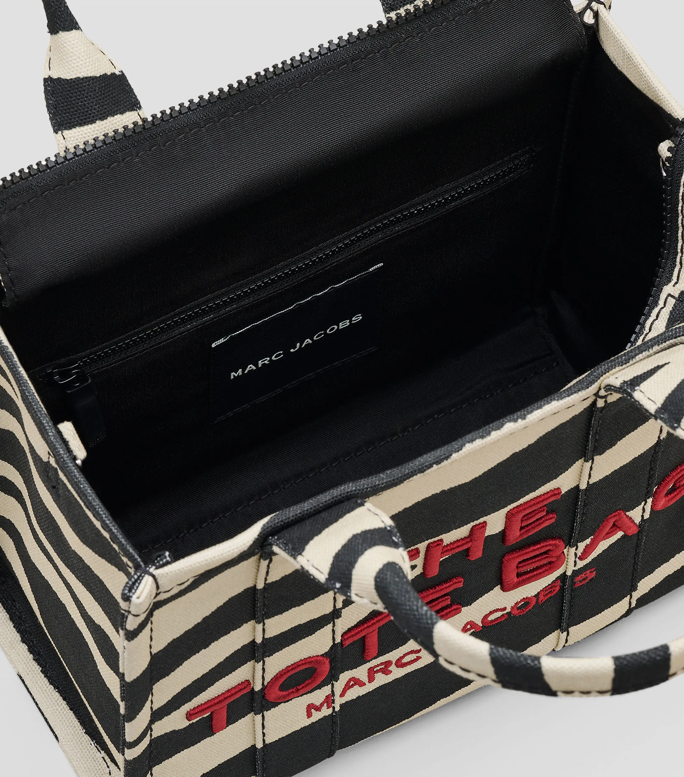 Marc Jacobs Bolso tote chico The Zebra Canvas Mujer