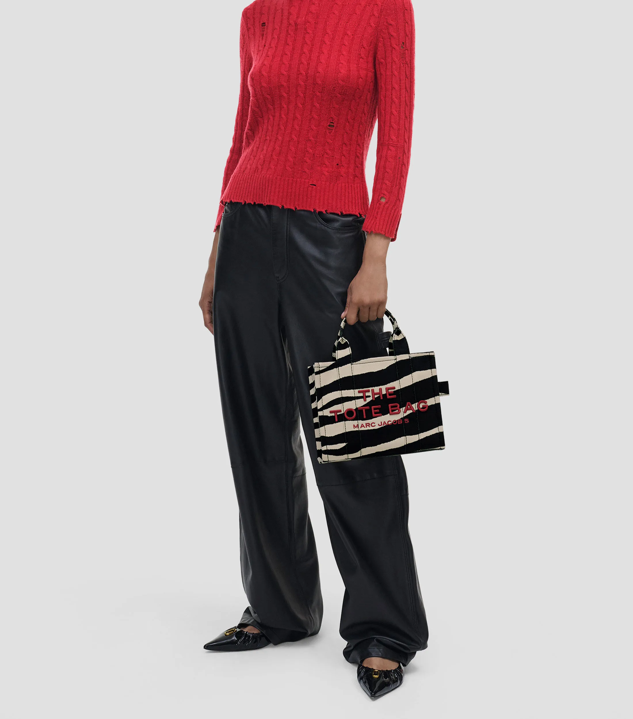 Marc Jacobs Bolso tote chico The Zebra Canvas Mujer