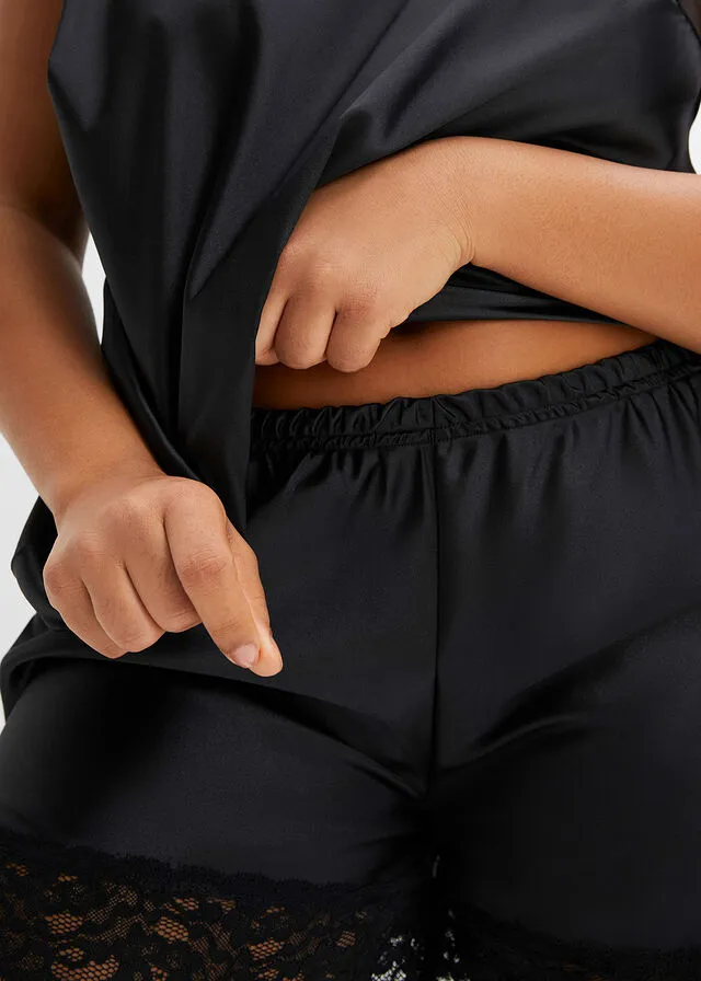 Pantalón corto de pijama Negro
