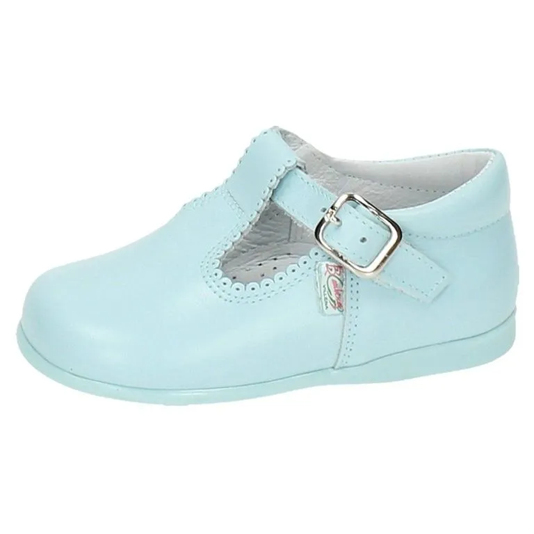 SANDALIAS DE PIEL AZUL CELESTE DE NIñO BAMBINELI 1305718 (TALLAS DE 18 A 26)