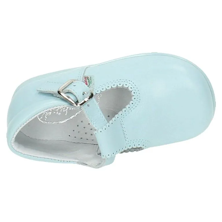 SANDALIAS DE PIEL AZUL CELESTE DE NIñO BAMBINELI 1305718 (TALLAS DE 18 A 26)