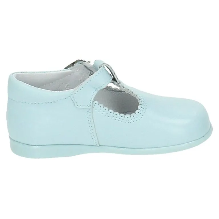 SANDALIAS DE PIEL AZUL CELESTE DE NIñO BAMBINELI 1305718 (TALLAS DE 18 A 26)
