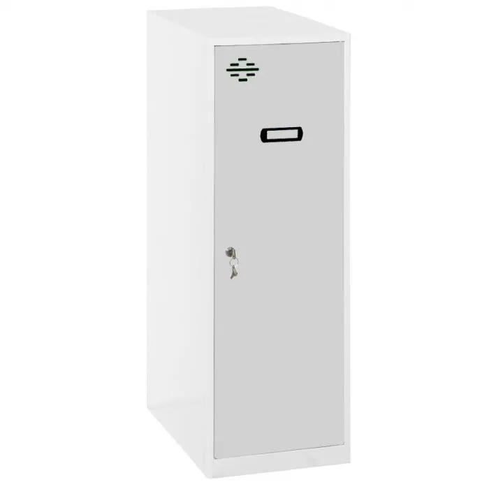 Taquilla metálica desmontada MINI 915 Single 915X300X500 Mn Blanco/Gris SIMONRACK