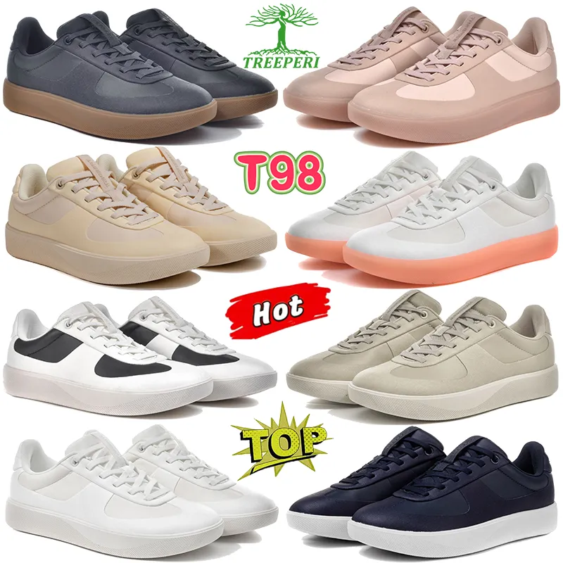 Treeperi T98 Ciudad Verso Confort Sneakers Mens Designer Black Triple White Light Gum Gray Dark Peach Pink Peach Midnight Navy L