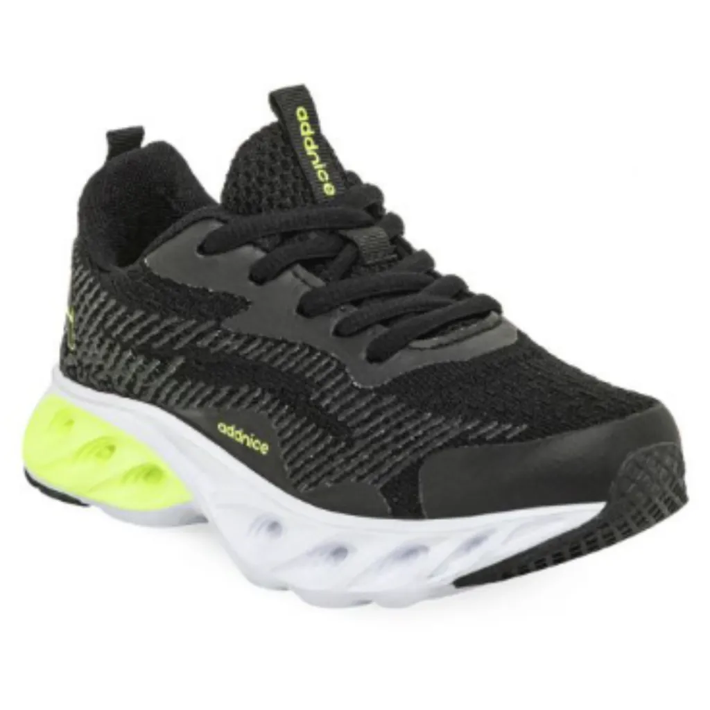 ZAPATILLAS DEPORTIVAS NIñOS/NIñAS ADDNICE VESUBIO NEGRO/LIMA  29 AL 34