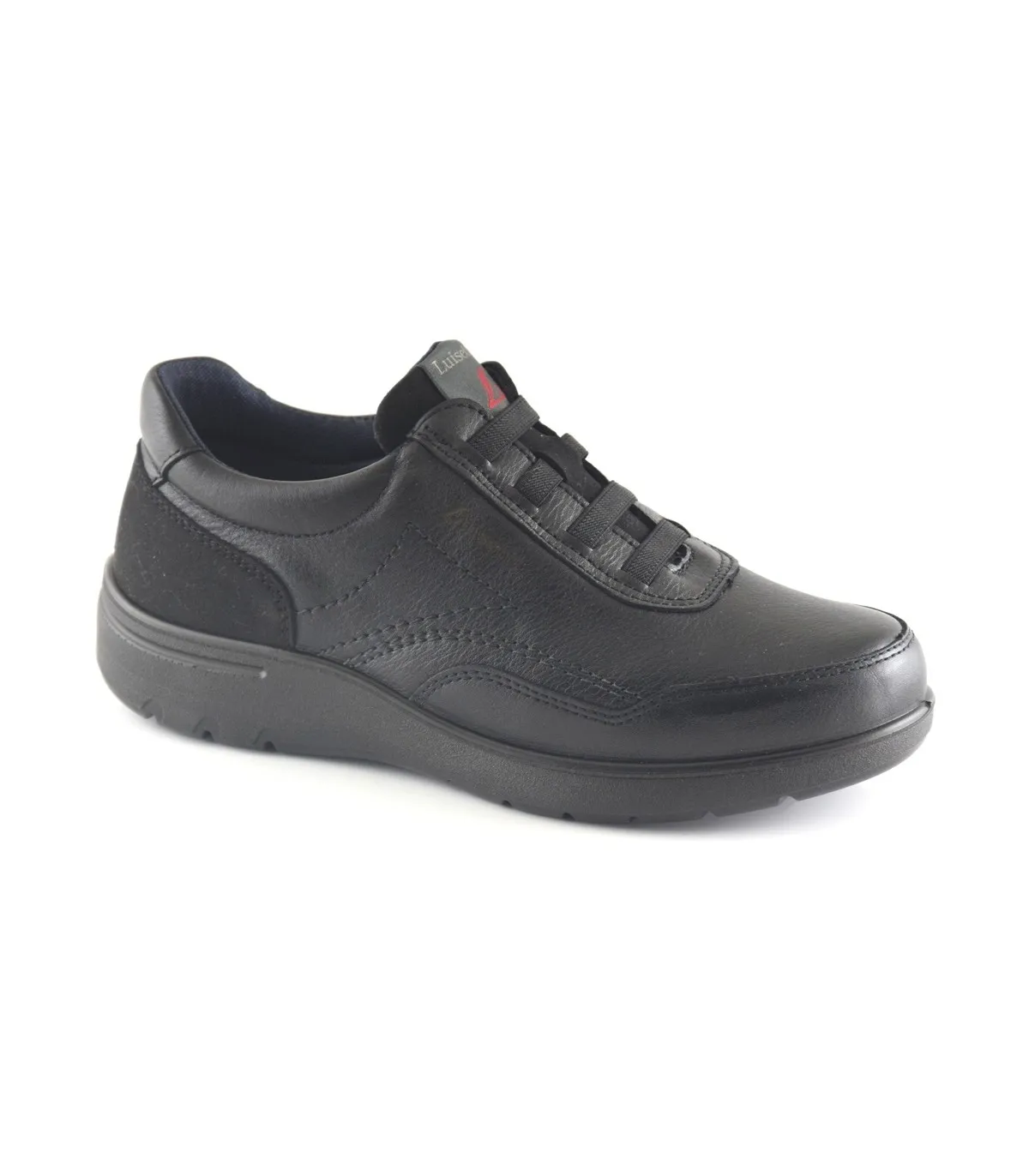 Zapato en piel negra para hombre