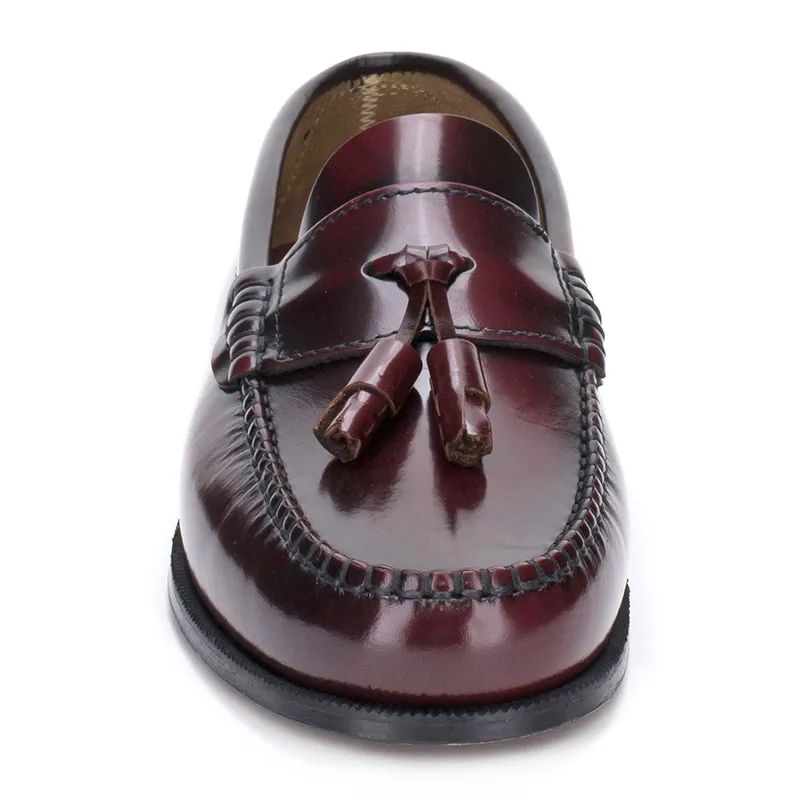 Zapatos Castellanos Hombre Piel Borlas 302 Burdeos, Latino