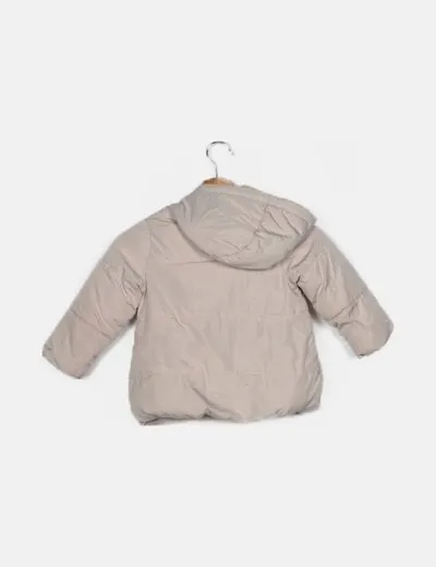 Zara Abrigo acolchado beige